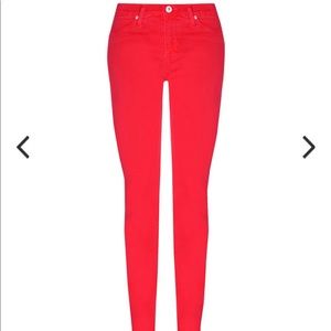HUDSON Red Nico Super Skinny Jeans 27